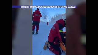 Trei turiști din Spania, salvați de salvamontiști de pe Transfăgărășan