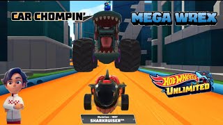 HOT WHEELS UNLIMITED: Let's Race, Monster Truck Mayhem Game, Endless Runner, Tiger Shark, Mega Wrex