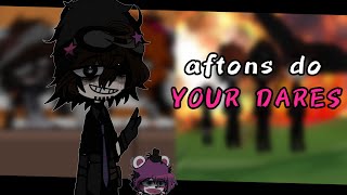 aftons do your dares || FNAF gacha || 4K special?!