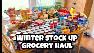 Grocery Haul - Winter Stock Up #groceryhaul #pantry