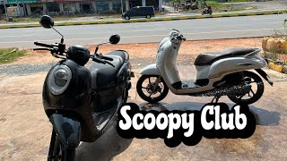 សំអាត កាទែខ្សែពាន Scoopy 10000km V Moto