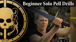 Beginner Pell Drills to Learn Sword Fighting Solo - Building a Pell pt. 2