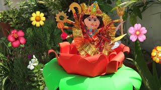 Navratri craft idea | How to make Durga maa at  home | diwali craft | best out of waste |
