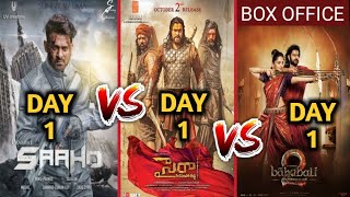 Sye Raa Narasimha VS Saaho VS Bahubali 2 | Sye Raa Narasimha Reddy Box Office Collection,Megastar