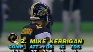 1986 CFL Grey Cup Hamilton Tiger-Cats vs  Edmonton Eskimos Part 2