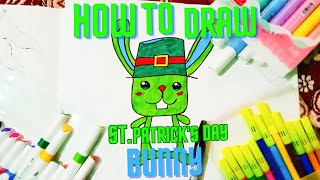 Let's Draw A Leprechaun Bunny #artforkidshub #howtodraw