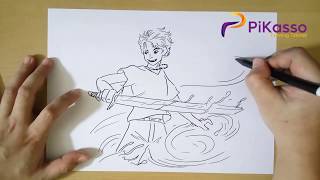 How to Draw Percy Jackson step by step