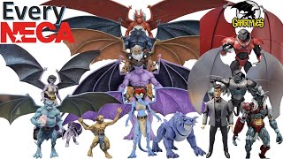 *see newer video*Every NECA Ultimate Disney Gargoyles Goliath Demona Thailog Bronx Hudson Comparison