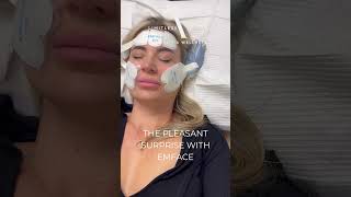 A SURPRISE WITH EMFACE: Non-Invasive NeedleLESS facial lifting treatment #emface #facelifting