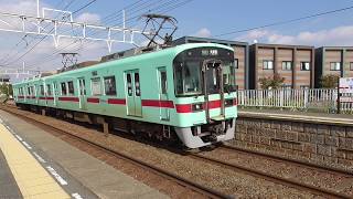 西鉄7050形(2両) 普通(ワンマン) 大牟田行(7531レ) 三潴駅発車