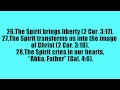 Christians and atheists, 50 Things the Holy Spirit Does...