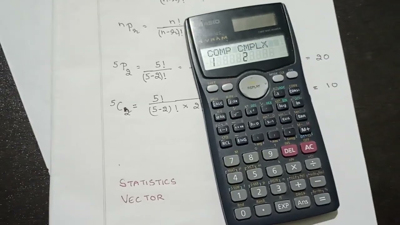 Fx991MS : NPr And NCr (Permutation And Combination) - YouTube