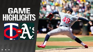 Twins vs. A's Game Highlights (6/23/24) | MLB Highlights