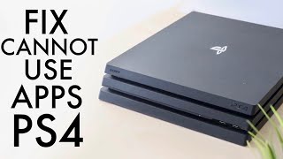 How To FIX Cannot Continue Using The Application On PS4! (2023)