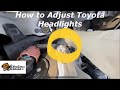 How To Adjust Toyota Headlights! EASY! (Camry Corolla Prius Yaris Sienna Rav4)