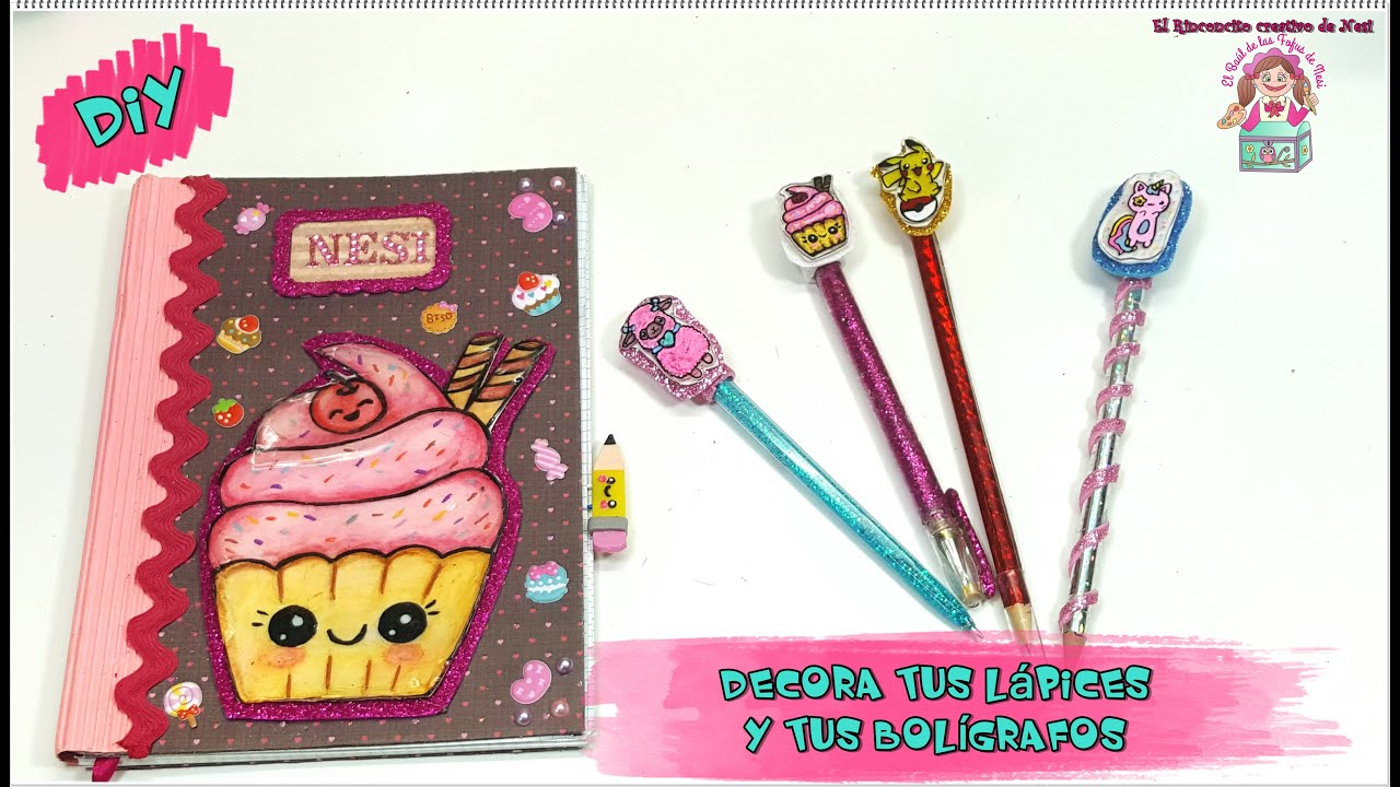 Diy Decora Tus Lápices Y Bolígrafos Youtube