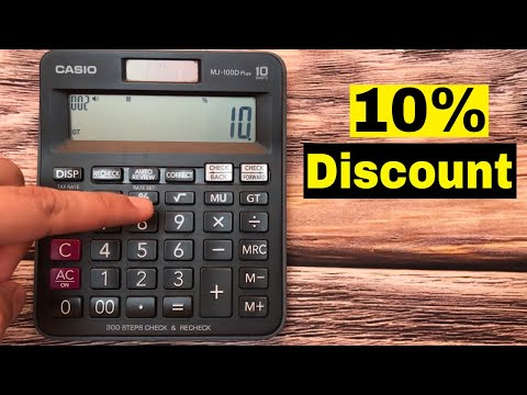 How do you calculate a percentage discount?