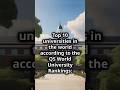 Top 10 Universities in the World 2024| Do you know the number one? Best Global Universities Rankings