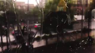 Rain in the City - Thunderstorm and Traffic Sounds ASMR (Sleep, Study, Relaxation)