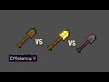 wooden shovel efficiency 5 vs golden shovel vs netherite shovel