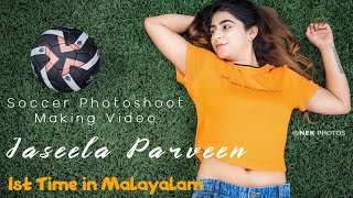 Jaseela Parveen | Soccer Photo Shoot Promo | 1st time in Malayalam | Star Magic Fame| #SportsCostume