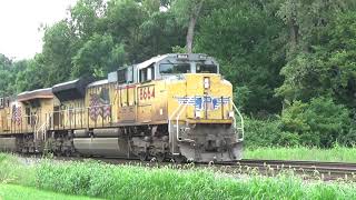 UP #8664 Leads Stack Train