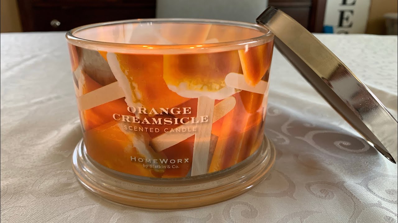 Homeworx Orange Creamsicle Candle Review - YouTube