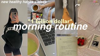 trying the "1 billion dollar morning routine" for 3 days ☁️