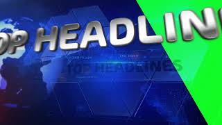 Top Headlines Sequence (RIGHT) with INTRO and OUTRO Green Screen Template | FREE TO USE | iforEdits