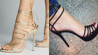 FANTASTIC AMAZING BEAUTIFUL TRENDY SUPER HIGH HEEL SANDALS DESIGN AND IDEAS