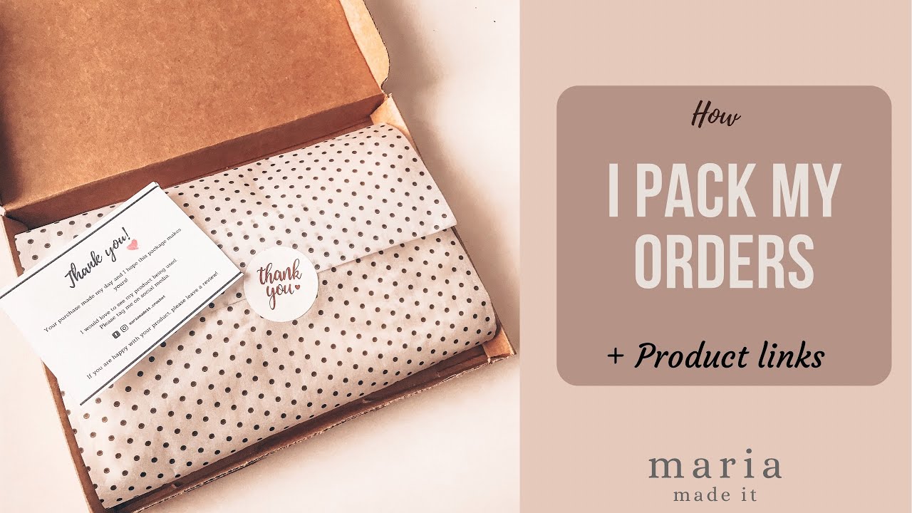 How I Pack My Orders Product Links In Description Youtube