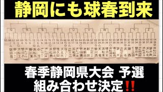 #747  【高校野球】春季静岡県大会予選の組み合わせが決まる