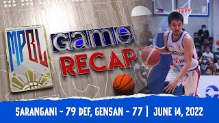 MPBL FULL GAME RECAP | GENSAN VS SARANGANI | JUNE 14, 2022