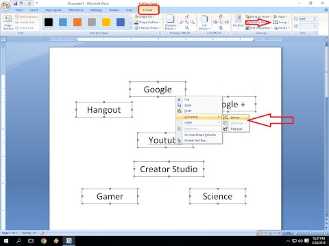 How to Group & Ungroup Pictures Chart in MS Word (Word 2003-2016) How to Group & Ungroup Pictures Chart in MS Word (Word 2003-2016)