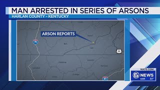 Man faces arson charges after three structure fires in Harlan County