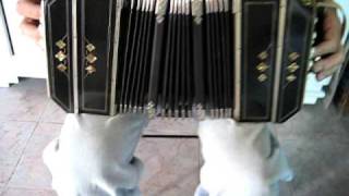 BANDONEON AA ALFRED ARNOLD BLACK w/MOP INLAID