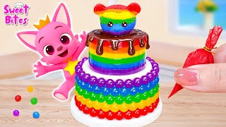 🌈  Rainbow Cake Decorating Idea 🍦 Miniature Rainbow Ice Cream Cake Decorating Ideas 🌈 Sweet Bites