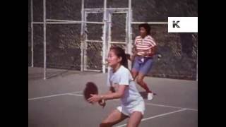 1970s US Teenagers Play Tennis, Doubles