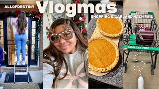 VLOGMAS EP 2: Christmas Chaos! Struggling, Viral Tiktok Garland Hack, Hauls \u0026 Sweet Potato Pie!