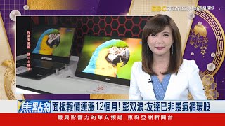 面板報價連漲12個月！ 彭双浪：友達已非景氣循環股