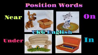 UKG English/Position Words in/on/under and near