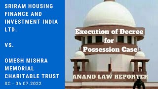 🎓Execution of Decree for Possession Case (2022) | Civil Procedure | Supreme Court Cases | ALR