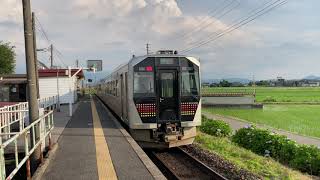 2021/6/26【磐越西線　北五泉駅】ディーゼル車　発進】