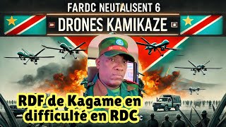 FARDC neutralisent 6 drones kamikazes et progressent face au M23: un tournant majeur en RDC