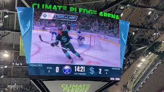 Seattle kraken vs Buffalo Sabres 2022-23 season: 10/25/22: goal Geekie (Tanev, Dunn)