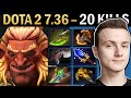 Troll Gameplay Miracle with 20 Kills and Aghanims - Dota 7.36