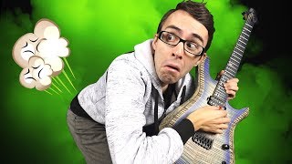 Covering up farts with guitar playing!