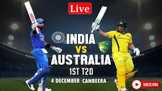 🔴Live: India vs Australia 1st T20 | IND vs AUS live cricket match today | Ind vs Aus 1st T20I