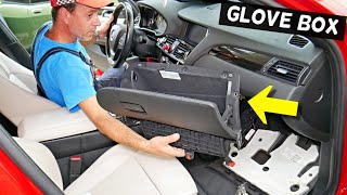 GLOVE BOX REMOVAL REPLACEMENT BMW X3 X4 F25 F25, HOW TO REMOVE GLOVE BOX