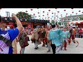 2018 柔佛古庙游神 jb chingay ~ 八仙賀寿组與和合二仙 参拜五尊神明 @ 行宫 4k uhd